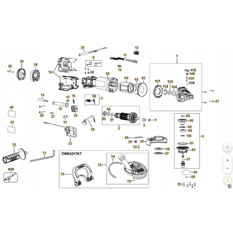 Dewalt Oryginalny Wirnik N421696