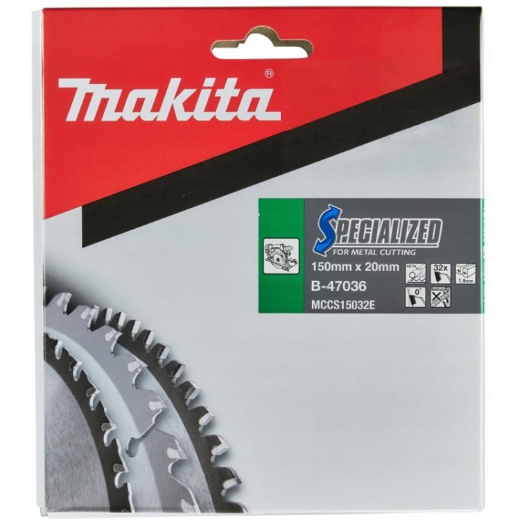 Makita b-47036 tarcza tnąca specialized 150x20mm 32z metal