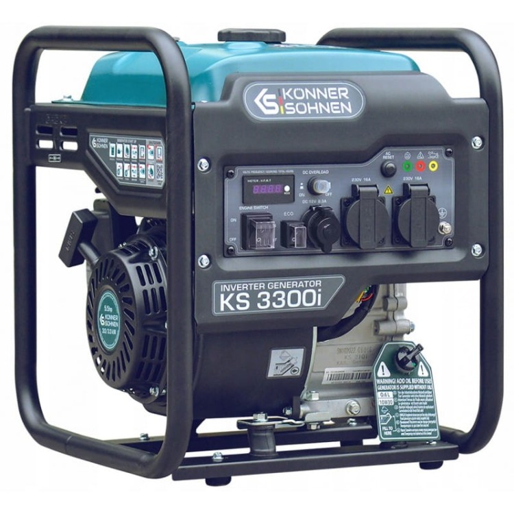 K&amp;s ks-3300i agregat prądotwórczy generator prądu inwerterowy 230v 3,3/3kw