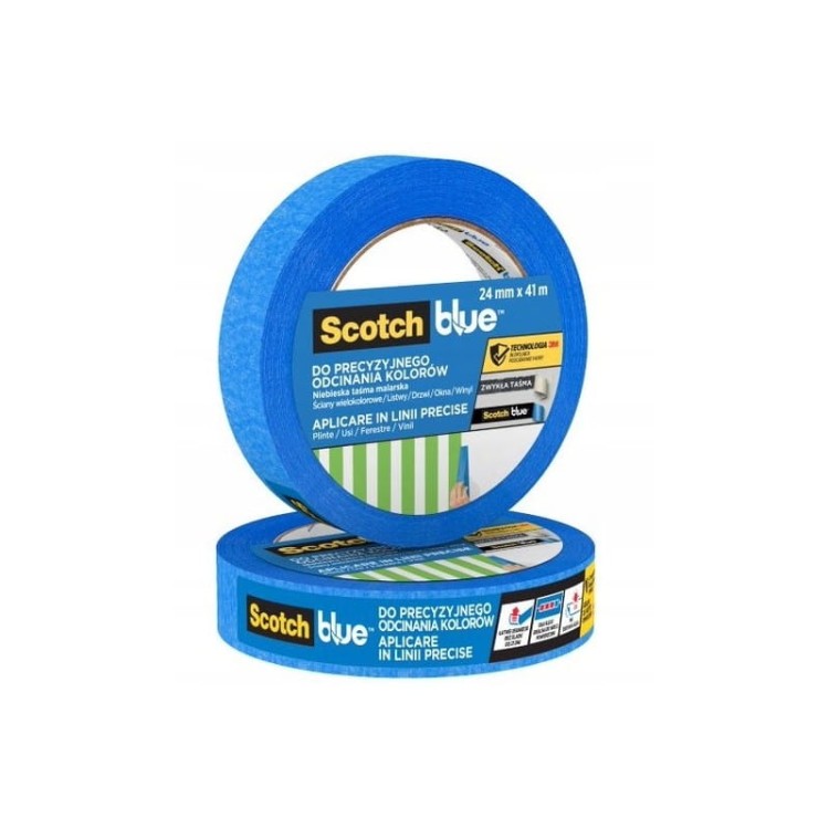 Scotchblue Taśma Malarska Do Odcinania 24mm X 41m