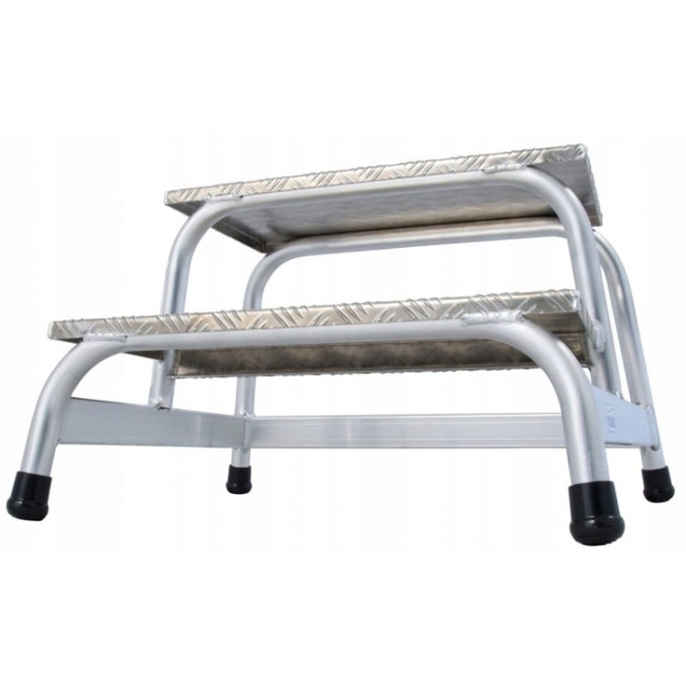 Krause 805027 aluminiowe schodki montażowe antypoślizgowe stopnie 1x2