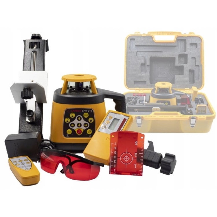 Niwelator Laserowy Laser Rotacyjny Lamigo Spin 210  Zestaw + Statyw Łata