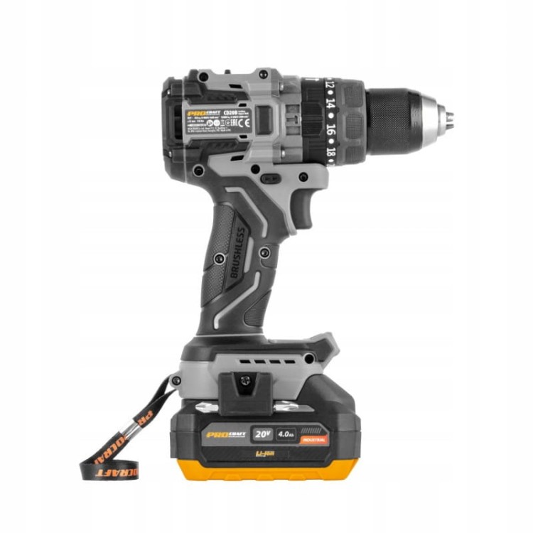 Procraft Industrial Cd20b-1 Wiertarko Wkrętarka Młot 20v 150nm