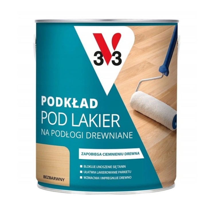 V33 podkład pod lakier na podłogi drewniane do parkietu 0,75l bezbarwny