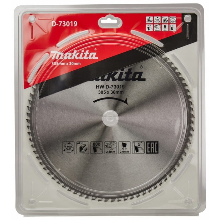 Makita d-73019 tarcza do metalu  tnąca economy 305x30mm 80z do aluminium
