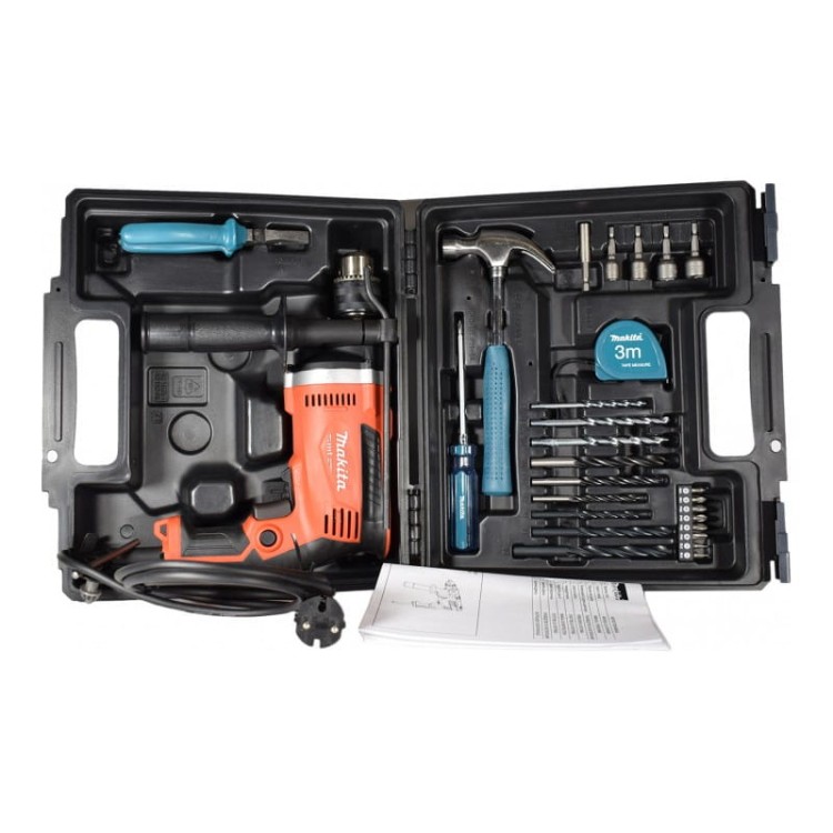 Makita M8103KX2 wiertarka udarowa + akcesoria