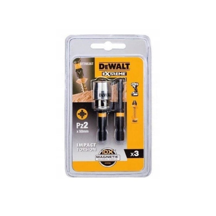 Dewalt DT70535T Zestaw bitów uchwyt magnetyczny PZ2