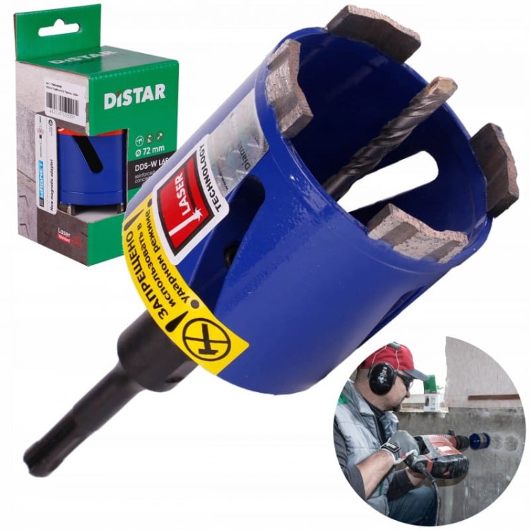 Distar Wiertło Diamentowe Koronowe Do Betonu Sds+ 72x65