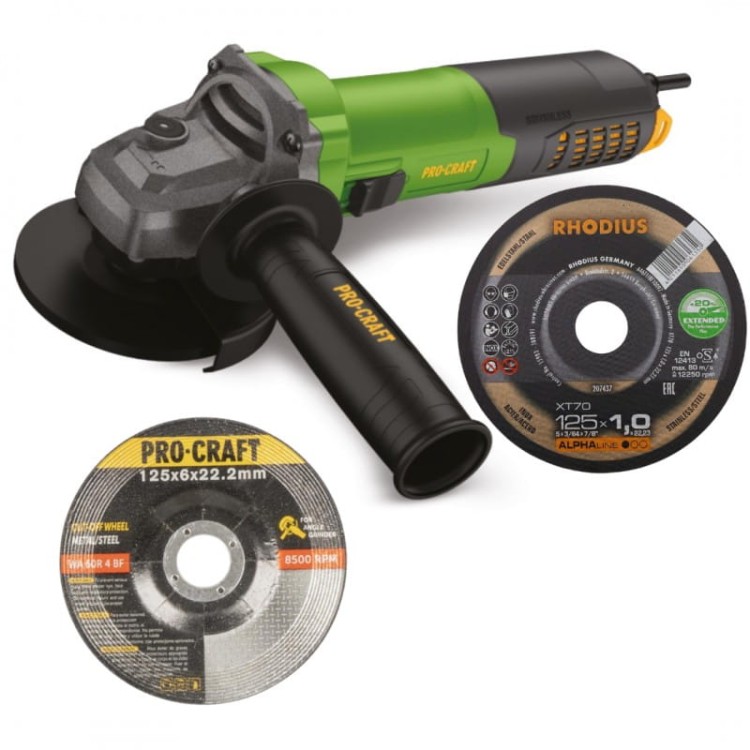 Procraft Pw2700 Szlifierka Kątowa 125mm 1700w Regulacja Obrotów