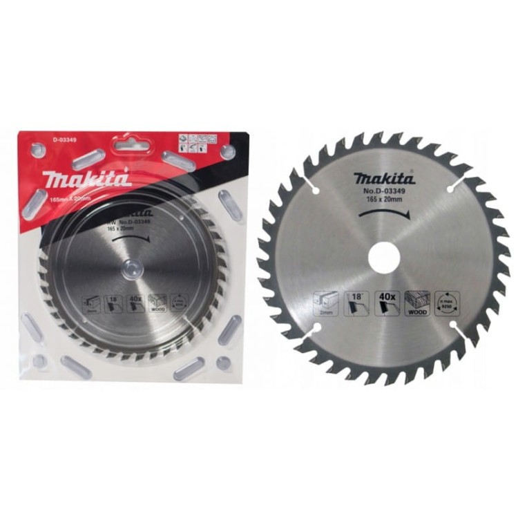 Makita d-03349 tarcza do drewna 165x20mm 40z