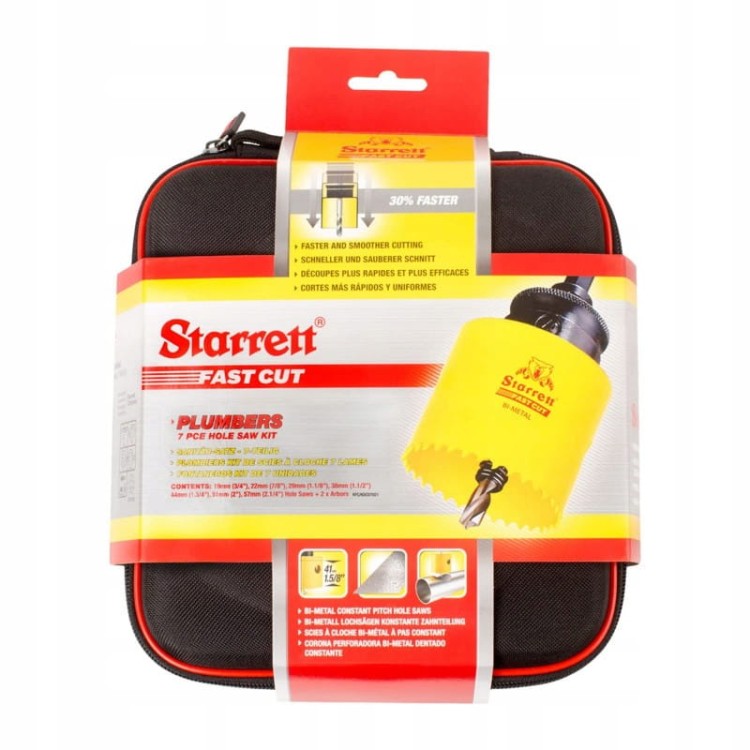 Starrett KFC07021 zestaw otwornic Fast Cut w opakowaniu
