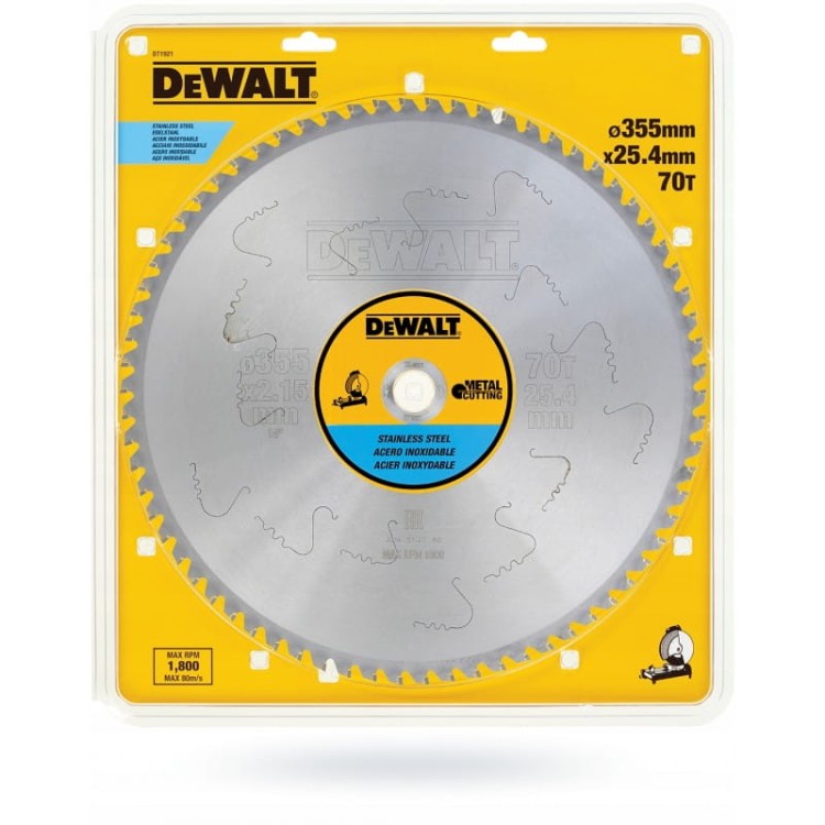Dewalt dt1921 tarcza do metalu tarcza do stali nierdzewnej 355x25,4 70z