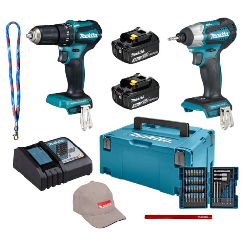 Makita DLX2221JX2 zestaw 2xAKU