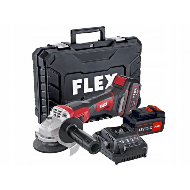 Flex szlifierka kątowa  akumulatorowa l 125 18.0-ec ld/5.0 set 125mm 2xaku 5.0ah 18v
