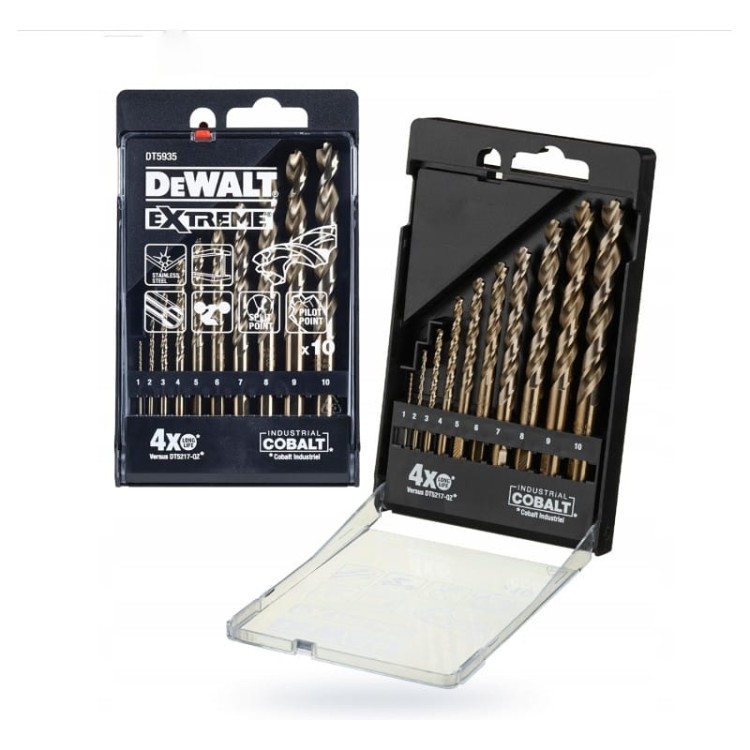 DeWalt DT5935-QZ zestaw 10 wierteł do metalu cobalt 1-10