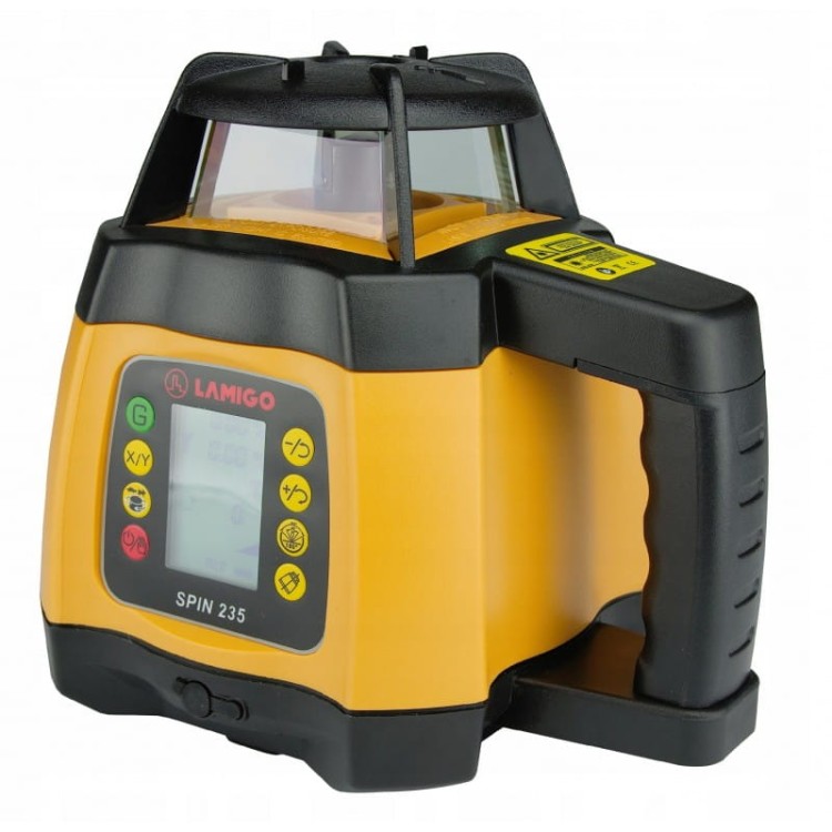 Niwelator Laserowy Lamigo Spin 235 + Walizka + Statyw + Łata , Zestaw