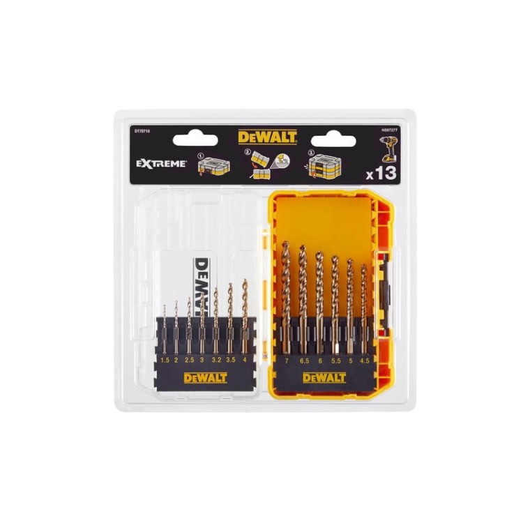 DeWalt DT70710-QZ zestaw 13 wierteł do metalu