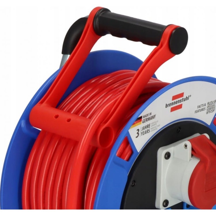 Brennenstuhl garant cee1 ip44 przedłużacz bębnowy 400v siłowy 230v 25m