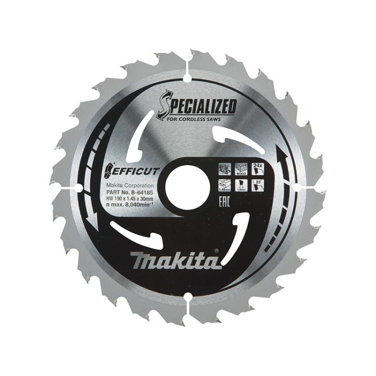 Makita Efficut B-64185 tarcza do drewna 190mm