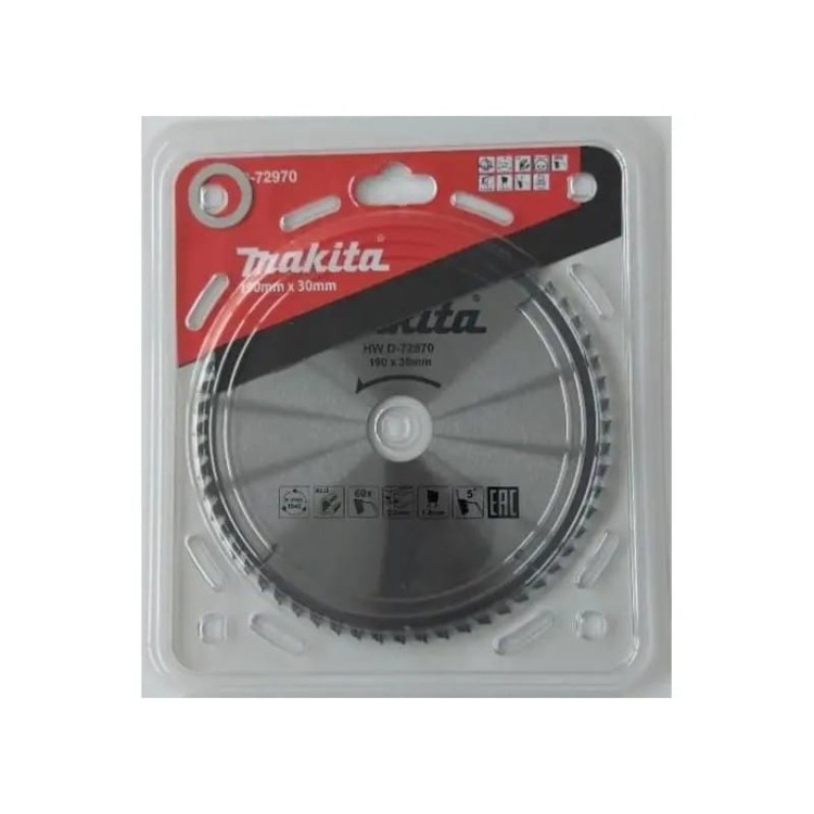 Makita d-72970 tarcza do metalu 190x30mm 60z do aluminium