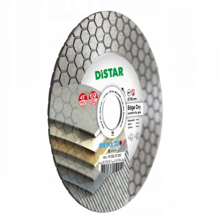 Distar Tarcza Diamentowa Edge Dry 125x1,6x25x22,23 Do Ceramiki I Gresu