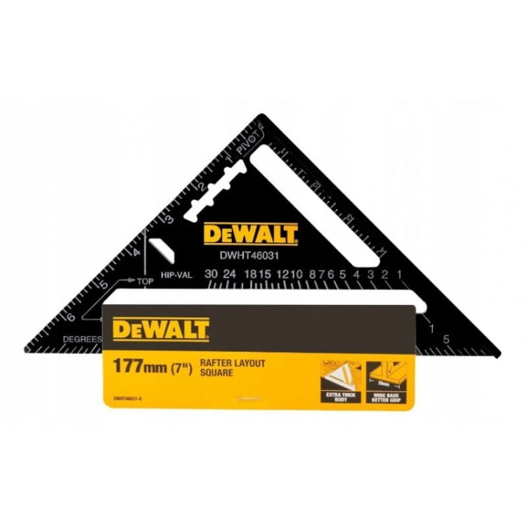 Kątownik Stalowy - Przymiar Dekarski  Dewalt DWHT46031-0 177 mm | 7”