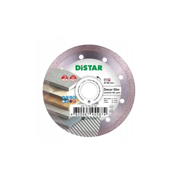 Distar Tarcza Diamentowa Decor Slim Do Ceramiki 125x1,2x8