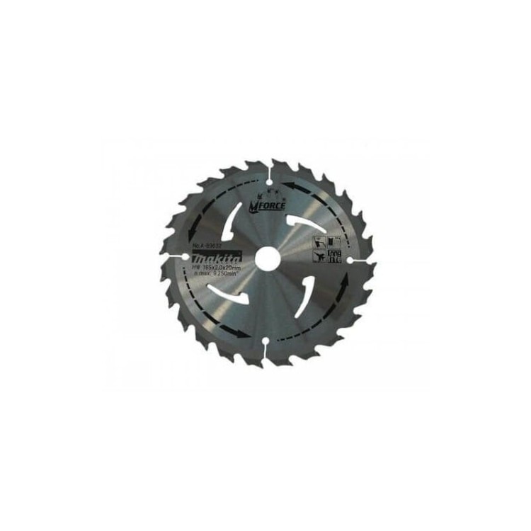 Makita d-03333 tarcza do drewna standard t.C.T, 165 x 20 mm, 24 z