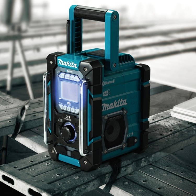 Makita DMR301 Radio budowlane z ładowarką DAB+ BT USB 10,8V 12V 14,4V 18V LXT IP64