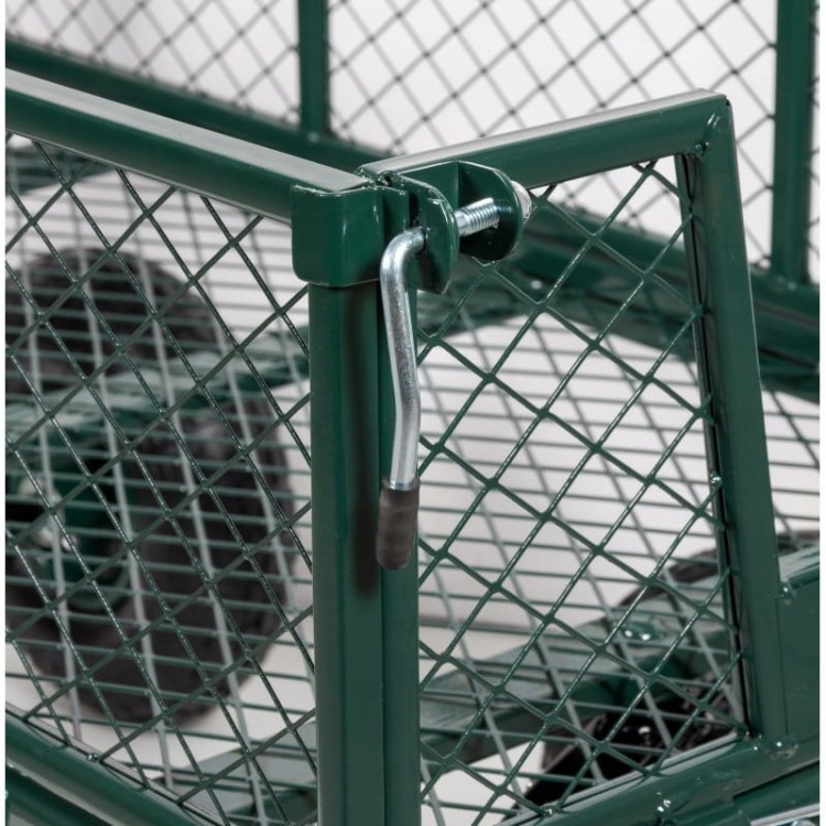 Wózek ogrodowy transportowy rozkładane burty STALOWY 250kg przyczepka DOOC