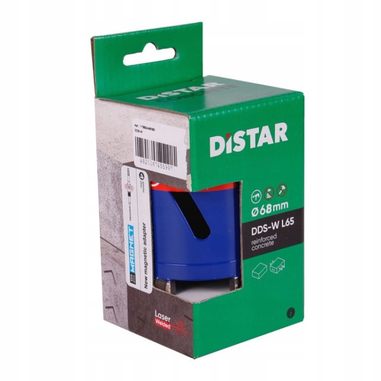 Distar wiertło diamentowe koronowe do betonu 68x65-4xm16