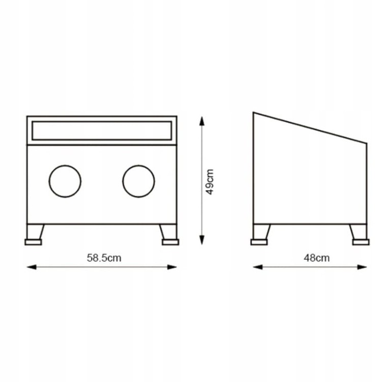Unicraft Piaskarka Kabinowa Do Czystego Strumieniowania 90l