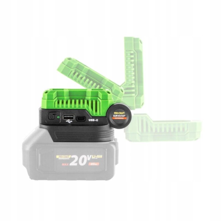 Procraft Ll20bb Reflektor Led Akumulatorowy 5w 500 Lm Powerbank