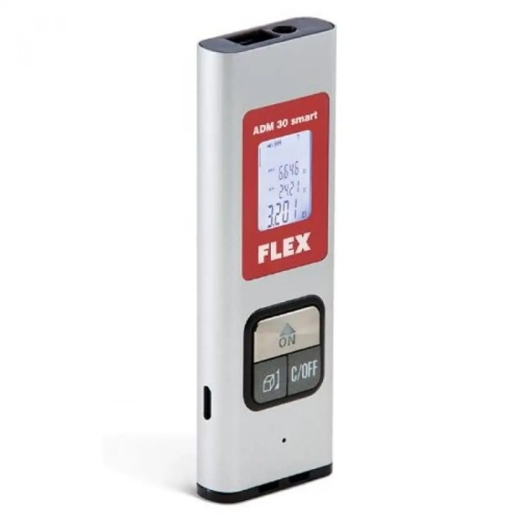 Flex dalmierz laserowy o zakresie pomiarowym 30m adm30 smart