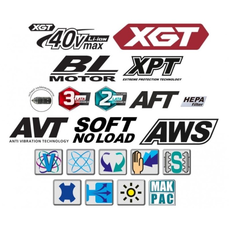Makita HR002GM204 40V XGT młotowiertarka