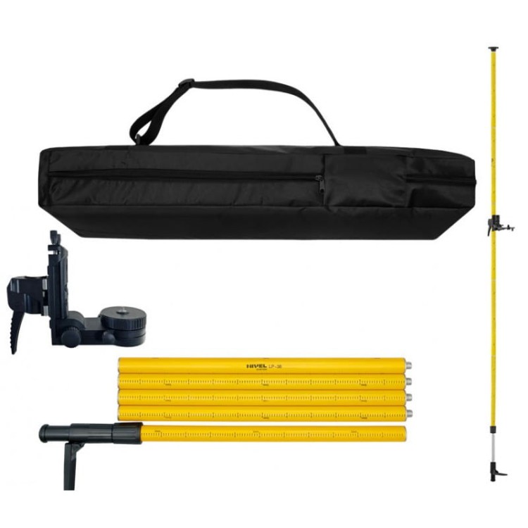 Nivel System CL4D-B niebieski laser krzyżowy + tyczka
