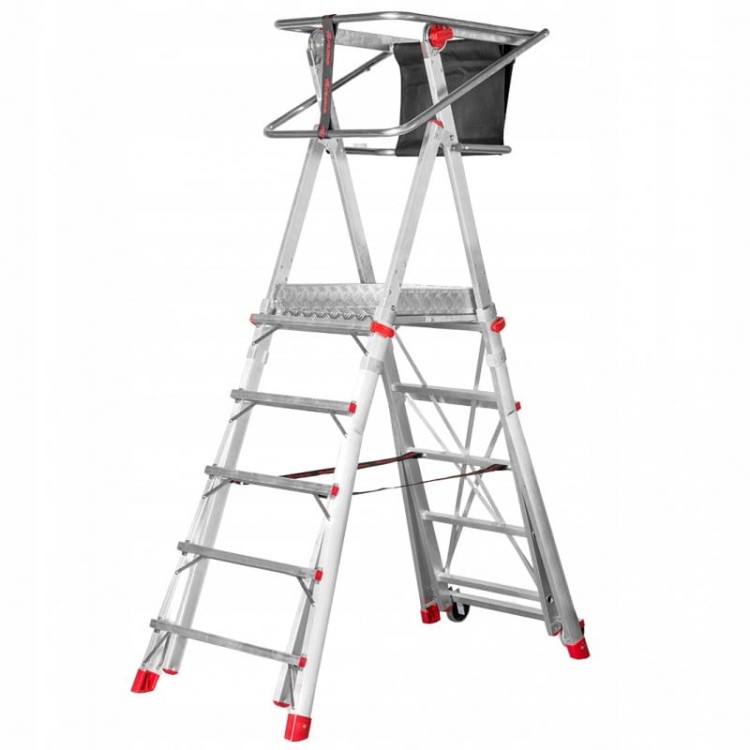 Podest roboczy drabina  aluminiowa regulowana faraone pls5 platforma 5 stopni 150kg