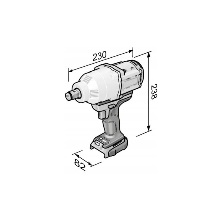 Flex klucz udarowy iw 3/4" 18,0-ec c 3/4" karton 18v