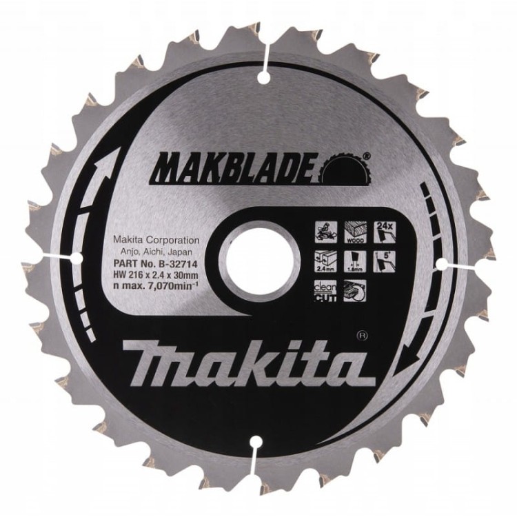 Makita B-32714 Tarcza Tnąca Makblade 216x30mm 24z Drewno