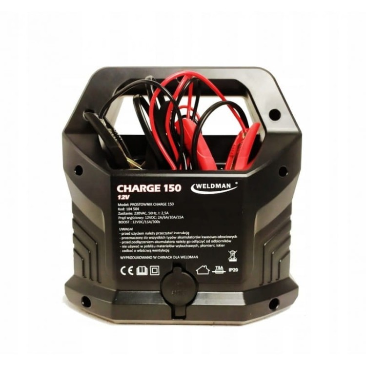 Weldman prostownik akumulatorowy weldman charge 150 15a
