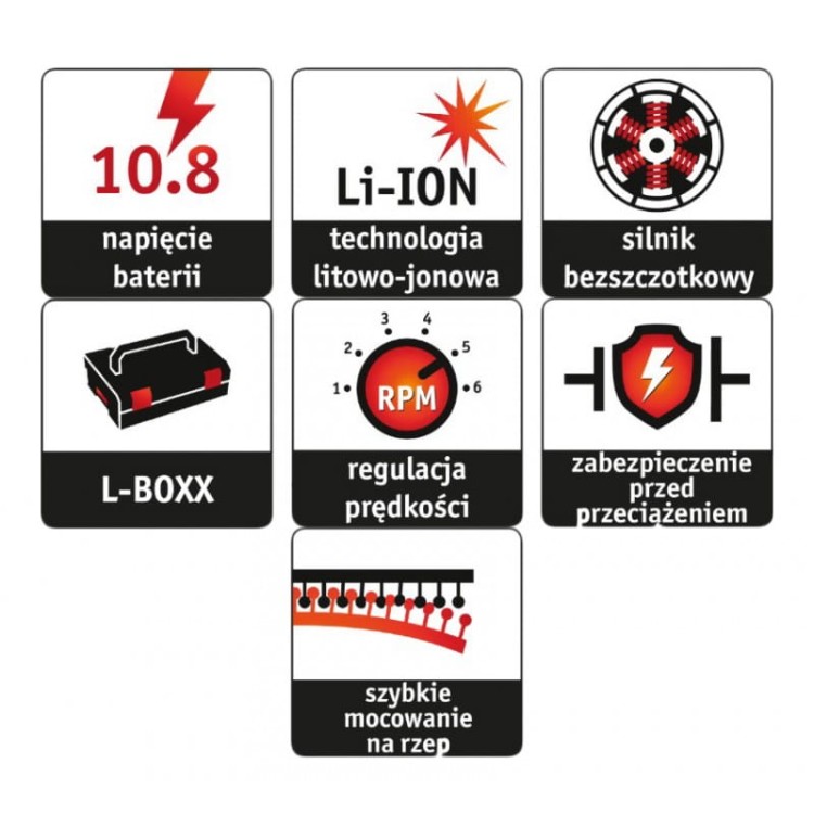 Flex PXE 80 10,8-EC/2,5SET polerka samochodowa  GŁOWICA MIMOŚRODOWA I ROTACYJNA - ZESTAW