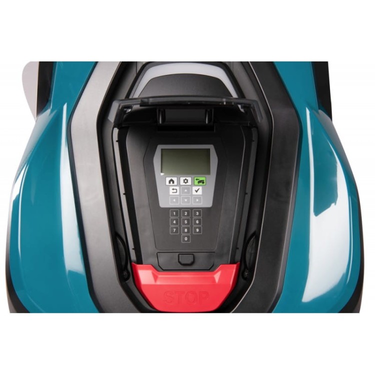 Robot koszący Makita RM350D - Twój osobisty ogrodnik  wbudowany akumulator 18V  24 cm  3500 m²  20 - 60 mm