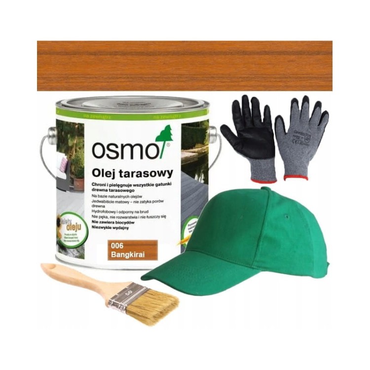 Osmo 006 Olej Do Tarasów Bangkirai 3l 2,5l + 0,5l Trwała Ochrona
