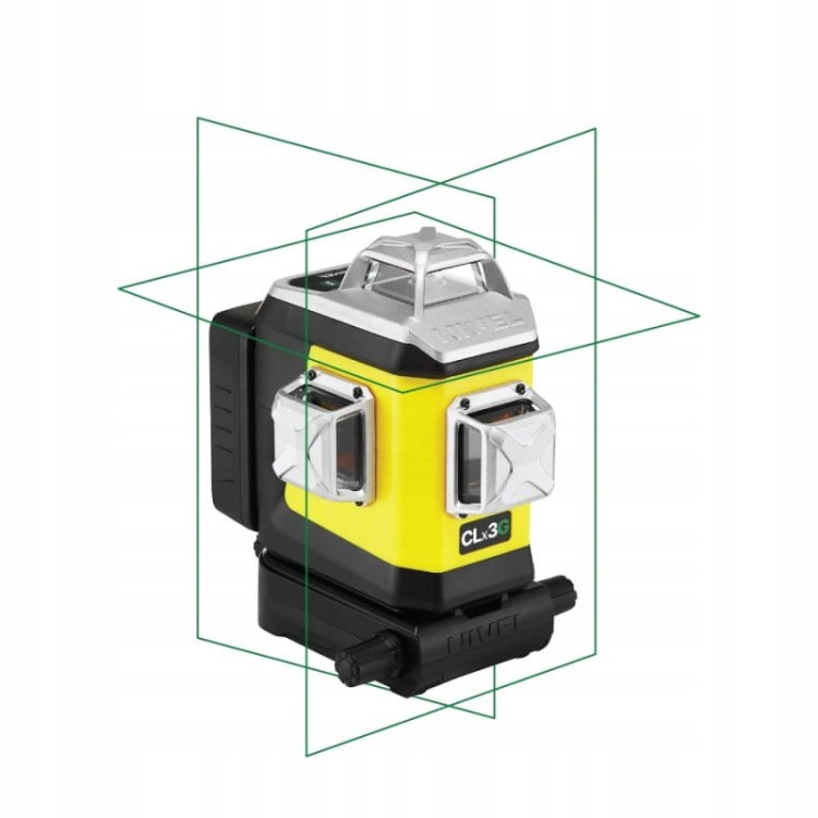 Nivel System Clx3g Laser Krzyżowy Zielony Zestaw Laser + Tyczka