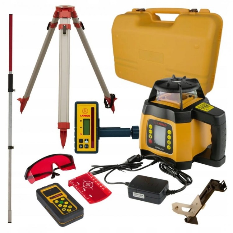 Niwelator Laserowy Laser Rotacyjny Lamigo Spin 230 Zestaw - Statyw Łata