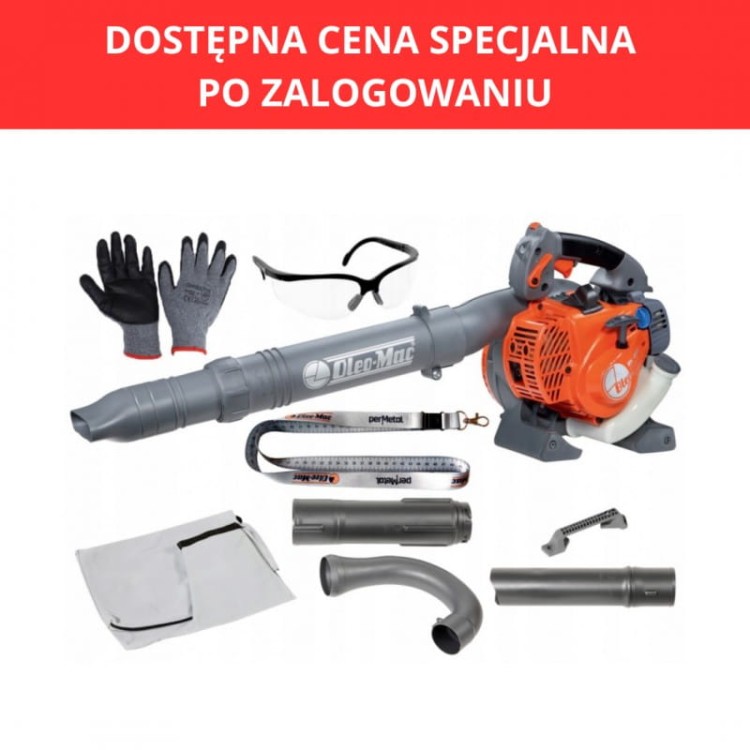 Oleo-Mac Bv250 Dmuchawa Do Liści Ogrodowa Spalinowa z Zestawem Do Odkurzania