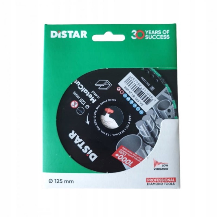Distar Tarcza Diamentowa Metal Cut Do Metalu 125x1,5