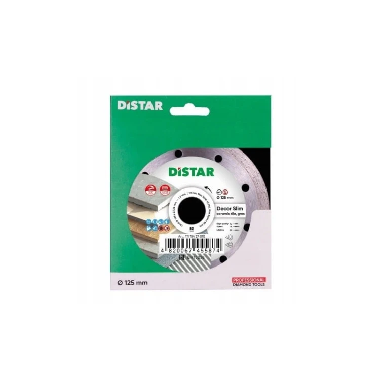 Distar Tarcza Diamentowa Decor Slim Do Ceramiki 125x1,2x8