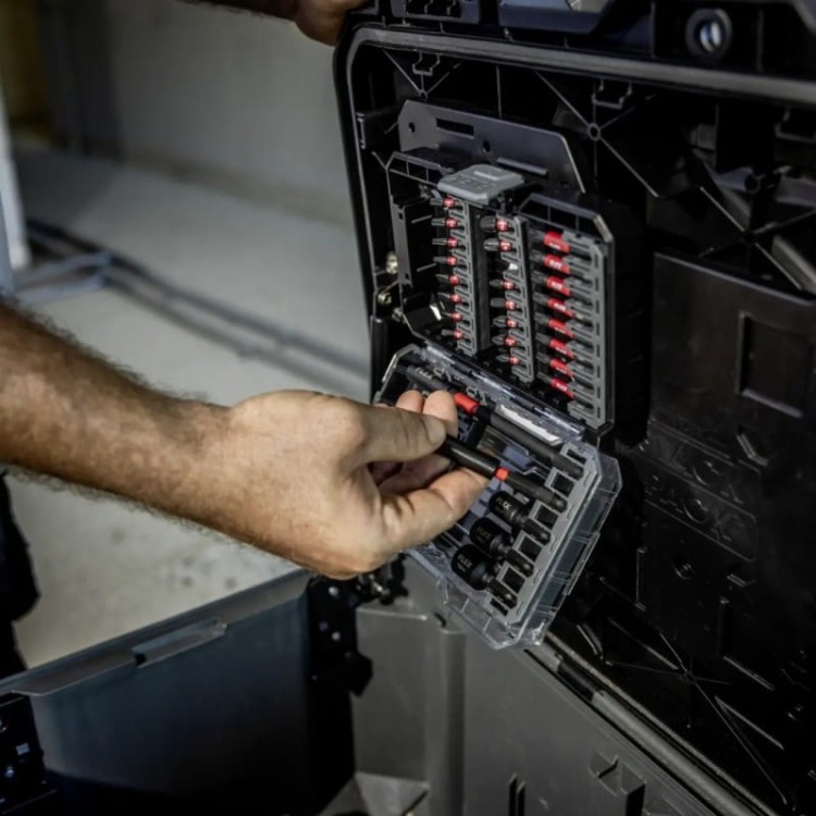 Flex tk-l sp set-1 zestaw 3 walizek transportowych mobilny warsztat  skrzynia narzędziowa na kólkach stack pack standard