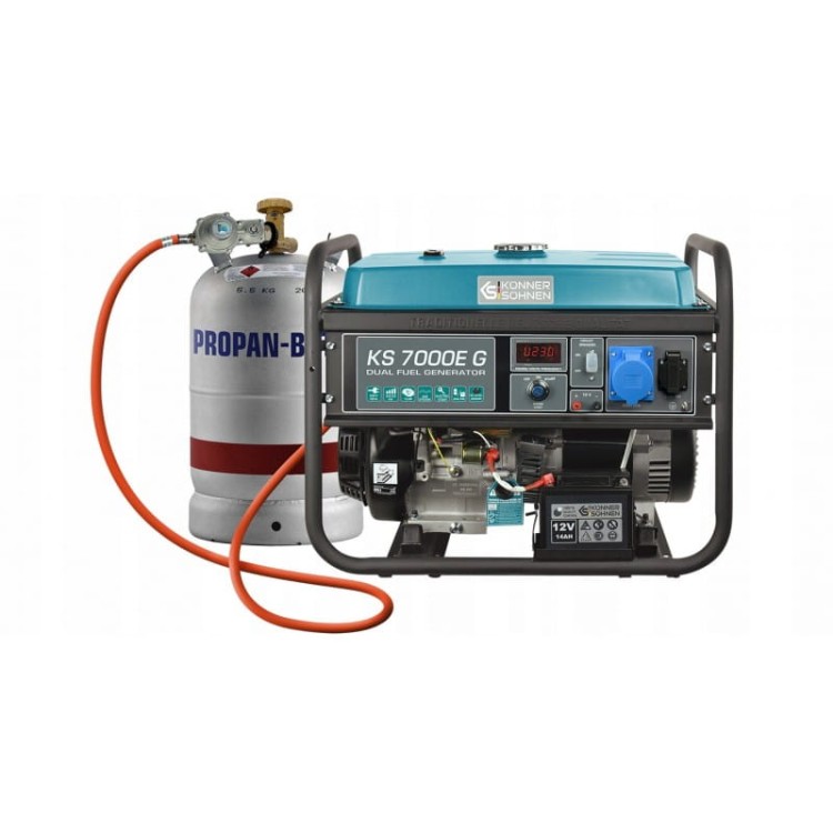 K&amp;s ks-7000e-g agregat prądotwórczy generator 230v benzyna lpg gaz 5,5kw